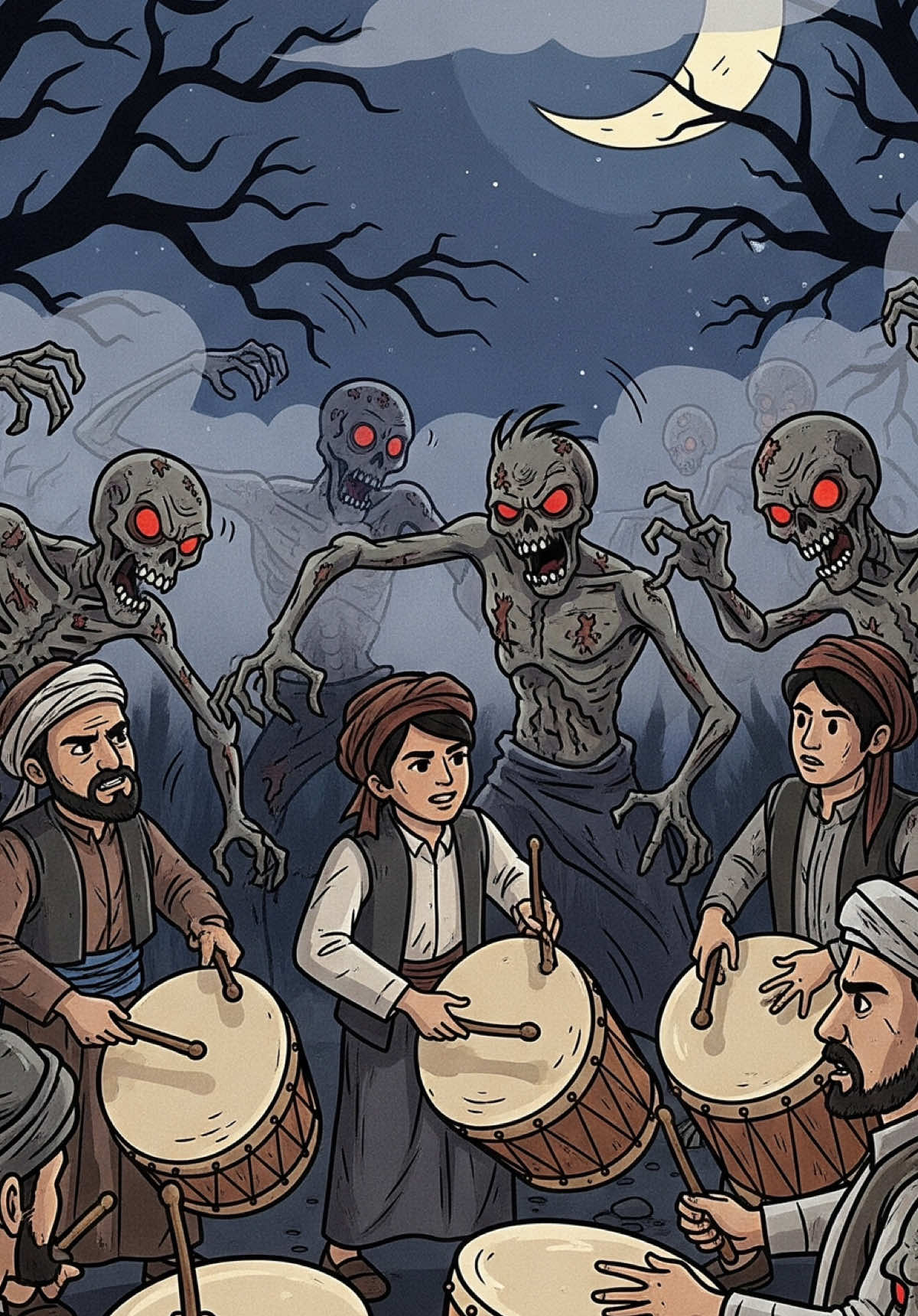 Would you stay out late on Red Wednesday? 😳 #horrortok #creepy #creepystories #folklore #kurdistan 