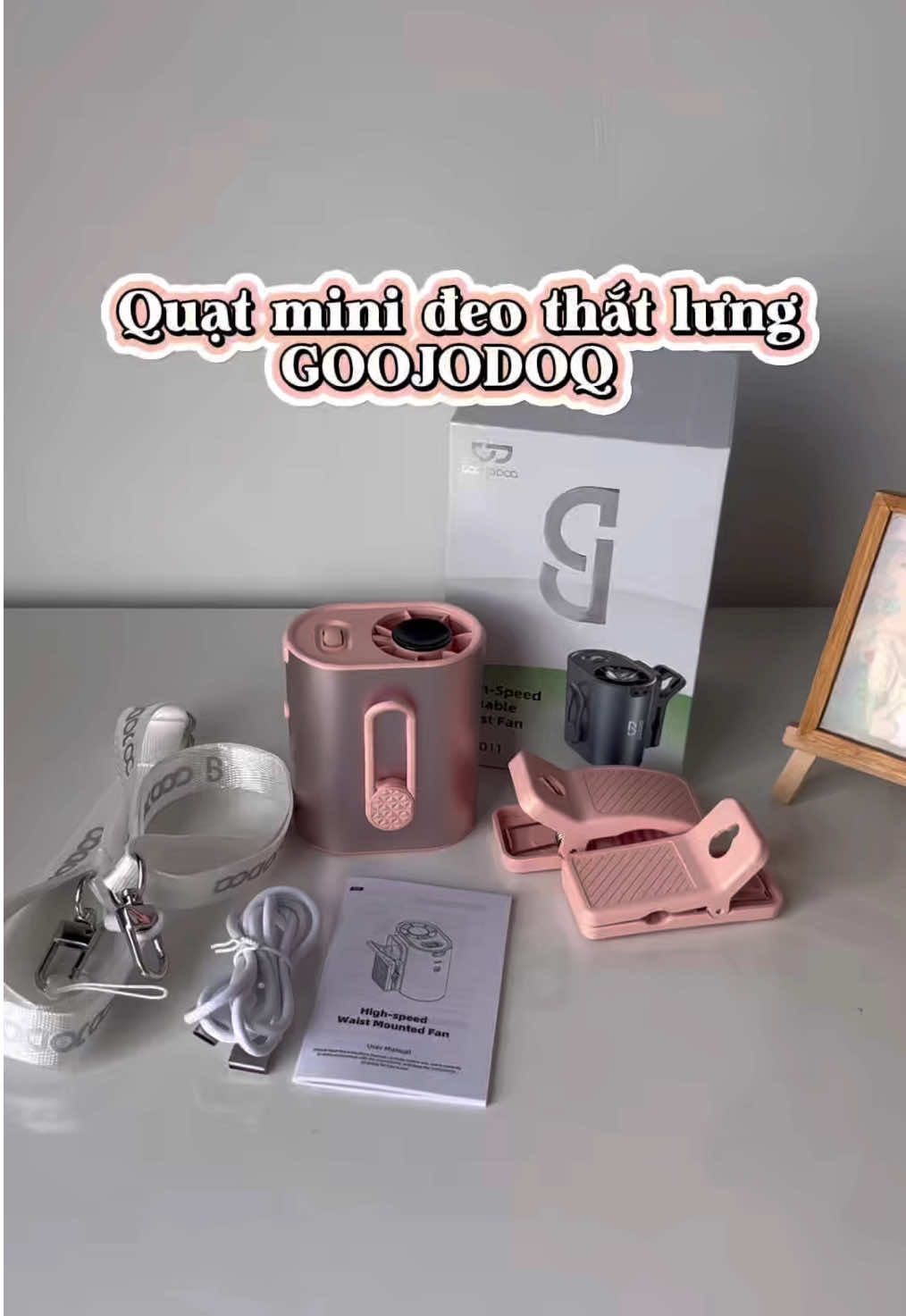 Quá tiện luôn 😁 #diemtrinh💋#quatmini #quatdeothatlung  #GOOJODOQ 
