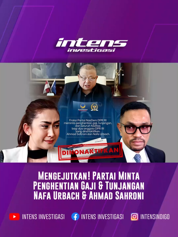 Partai Minta Penghentian Gaji & Tunjangan Nafa Urbach. #artis #beritaartis #gosip #gosipartis #selebritis #selebriti #selebritisindonesia ##nafaurbach
