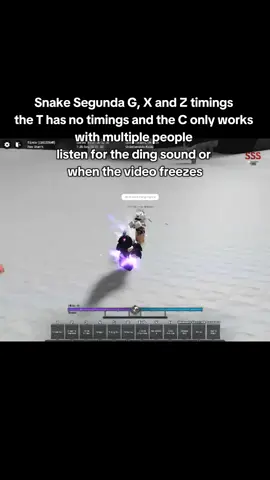 snake timings videofor those who want/needed it (the very last timing on the  first move (the G) might be wrong every other timing is correct) #blazblue #typesoul #robloxfyp #arrancar #susanoo 