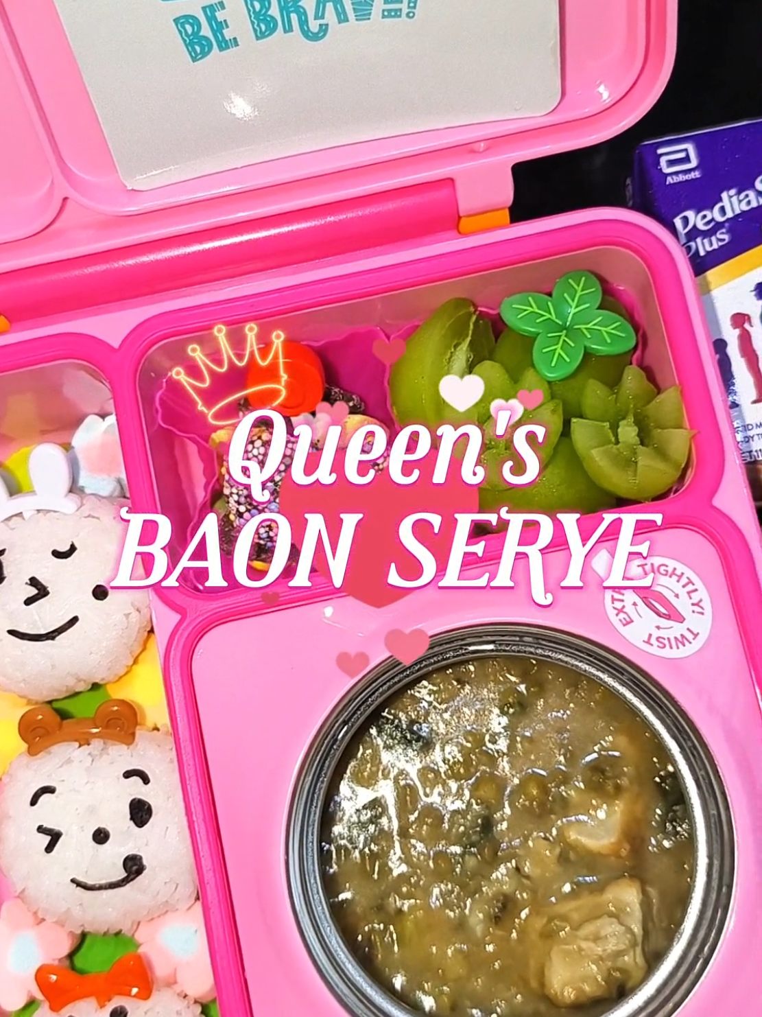 𝗕𝗔𝗢𝗡 𝗦𝗘𝗥𝗬𝗘 |  𝚃𝙷𝚄𝚁𝚂𝙳𝙰𝚈 𝙱𝙴𝙽𝚃𝙾 𝙱𝙰𝙾𝙽 (っ◔◡◔)っ ♥ 𝗡𝗼𝘁𝗲 𝗳𝗼𝗿 𝘁𝗼𝗱𝗮𝘆 ♥ 🌟 𝐁𝐄 𝐁𝐑𝐀𝐕𝐄! 🌟 #thursday #bento #mommylife #grateful #MadeWithLove 