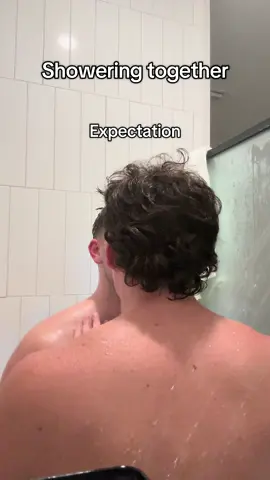 Connor and I shower every single day together and it’s literally like this 😂 #fyp #funny #husbands #gay #couplegoals 