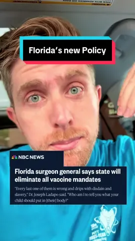 Yesterday’s announcement out of Florida can be an indication of what may come in republican leaning states knowing that they can have the support of the federal government and politically appointed individuals #publichealtn #florida #cdc #hhs #rfk 