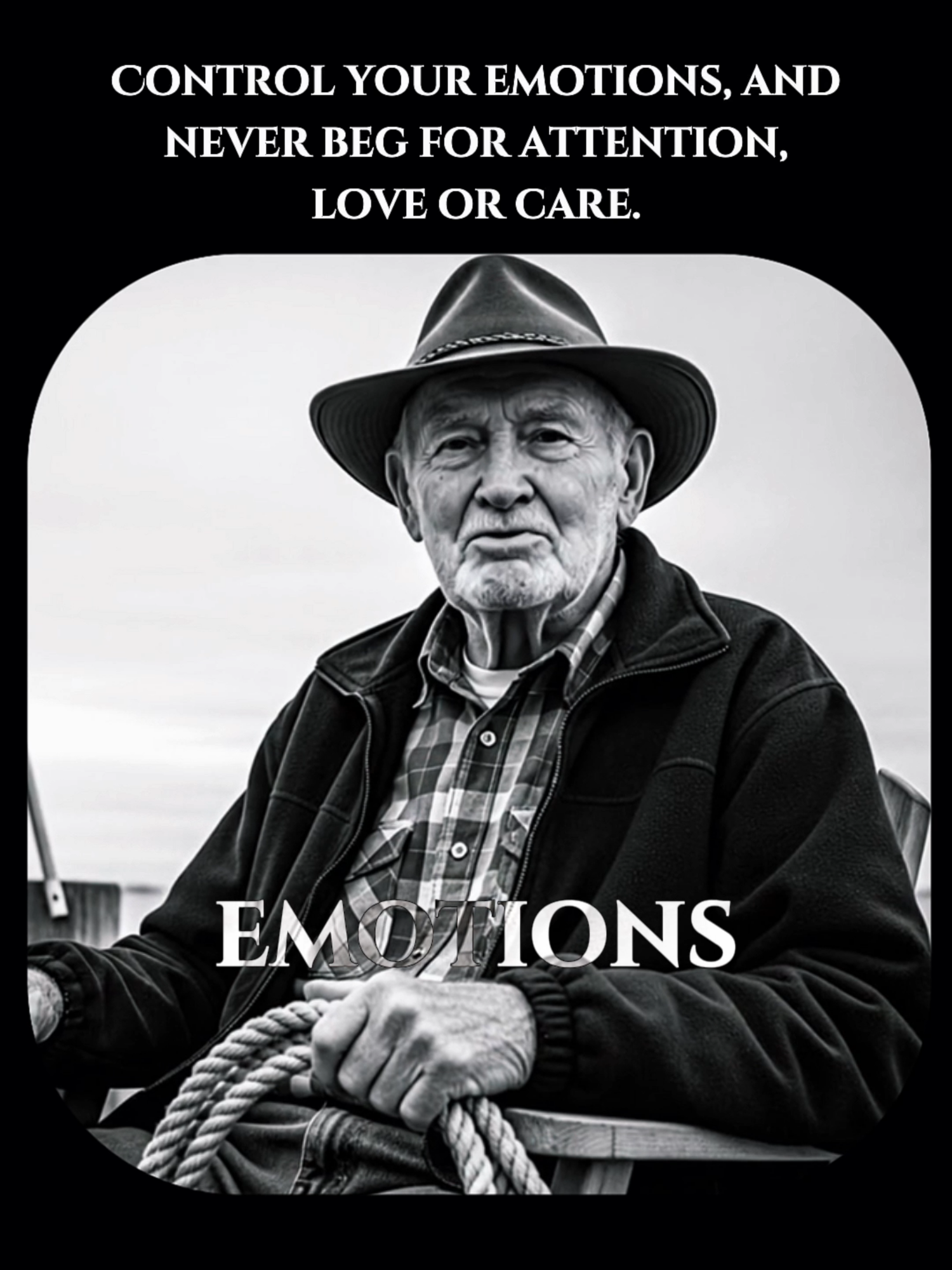 Control your emotions, and never beg for attention, love or care. #motivation #quotes #highqualitycontent
