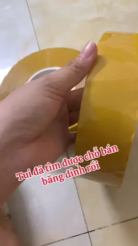 Băng dính vàng đóng hàng #xuhuong #trending #dogiadung #bangdinhva 