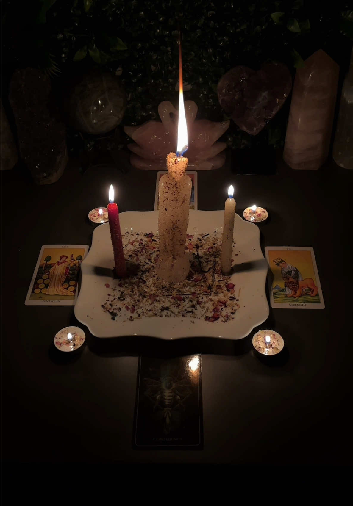 Self Love Spell for a Client | DM me @pisceancraft on Instagram to book with me #witchtok #witchcraft #selflovespell #lovespell #candlemagic 
