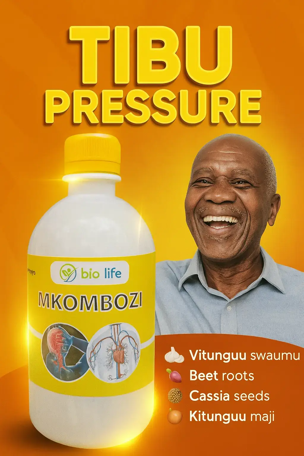 🌿 MKOMBOZI – Dawa Asili ya Shinikizo la Damu (Pressure) 📌 Maelezo kwa Ufupi Mkombozi ni dawa ya asili iliyotengenezwa kwa mimea tiba (herbal), husaidia kudhibiti na kusawazisha shinikizo la damu (la juu au chini), kuimarisha afya ya moyo na mishipa ya damu bila madhara makubwa. 💚 Faida Kuu za Mkombozi ⚖️ Kusawazisha shinikizo la damu. 💓 Kuimarisha mzunguko wa damu na moyo. 🧠 Kupunguza hatari ya kiharusi (stroke). 🌙 Kusaidia kupata usingizi mzuri. 💪 Kuondoa uchovu na kizunguzungu. 🌿 Kupunguza cholesterol mbaya mwilini. 🛡️ Viinilishe Muhimu (Herbal Ingredients) Garlic (Kitunguu Saumu) Moringa Hibiscus Ginger (Tangawizi) 📦 Matumizi  Vijiko vinne (4)  asubuhi na 4 jioni baada ya chakula. 📞 Wasiliana Nasi Biolife Herbal 💚 Dar es Salaam: 0688 820 050 💚 Arusha: 0766 607 688 💚 Dodoma: 0676 025 526 💚 Mbeya: 0741 788 718 💚 Morogoro (Masika): 0784 397 001 💚 Mwanza: 0682 034 530 💚 Zanzibar: 0779 497 004 🌐 Website: www.biolifestore.co.tz 📲  #BiolifeHerbal #Mkombozi #PressureCare #AfyaAsili #HerbalMedicine 