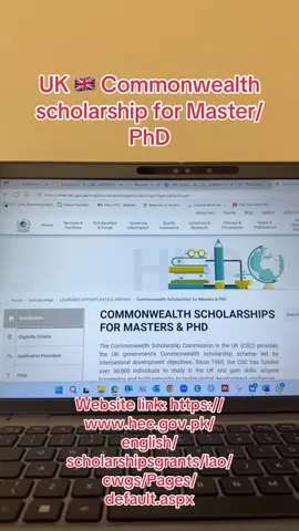 UK 🇬🇧 Commonwealth scholarship for Master and PhD #UK #commonwealth #scholarship #studyabroad #foryoupage 