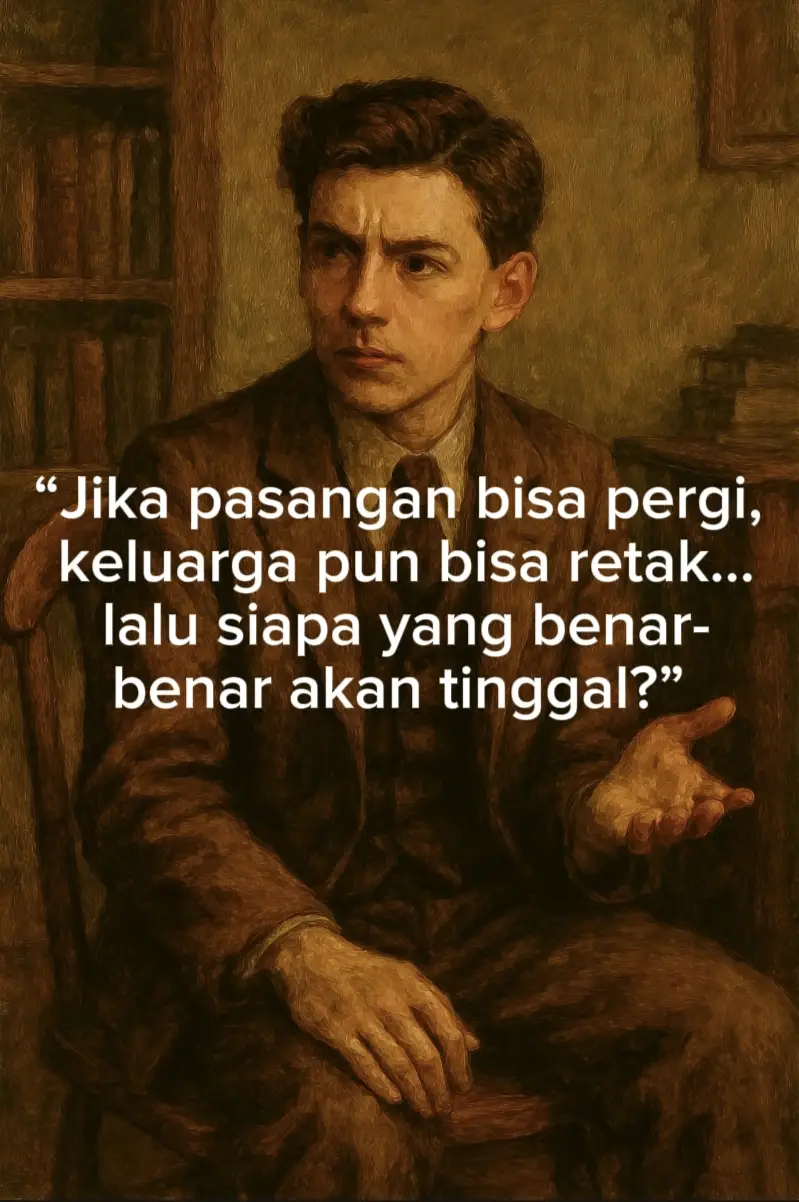 “Seringkali kita mencari cinta di luar, tapi lupa rumah yang selalu menunggu.. Kita sibuk menjaga penampilan di depan dunia, tapi lupa menjaga hati di depan mereka yang benar-benar peduli...#filsafatpemikiran #filsafatkehidupan✍️ #renungan #katakatabijak #fypシ 