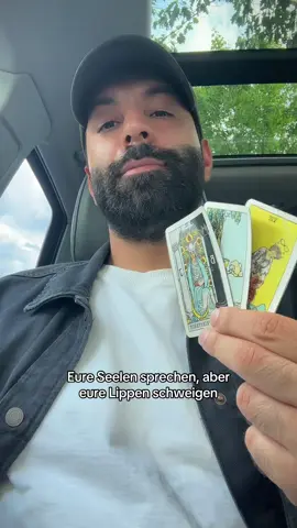 Eure Seelen sprechen, aber eure Lippen schweigen. ✨#kartenlegung #kartenlegen #tarot #seelenverbindung #tarotreading 