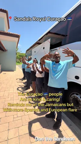 Saying goodbye to Curaçao is tough! They make it even harder 😢  Love you Sandals Curaçao 🇨🇼 #danthesandman #curacao🇨🇼 #caribbean #traveltiktok #sandalsresorts @Sandals Resorts