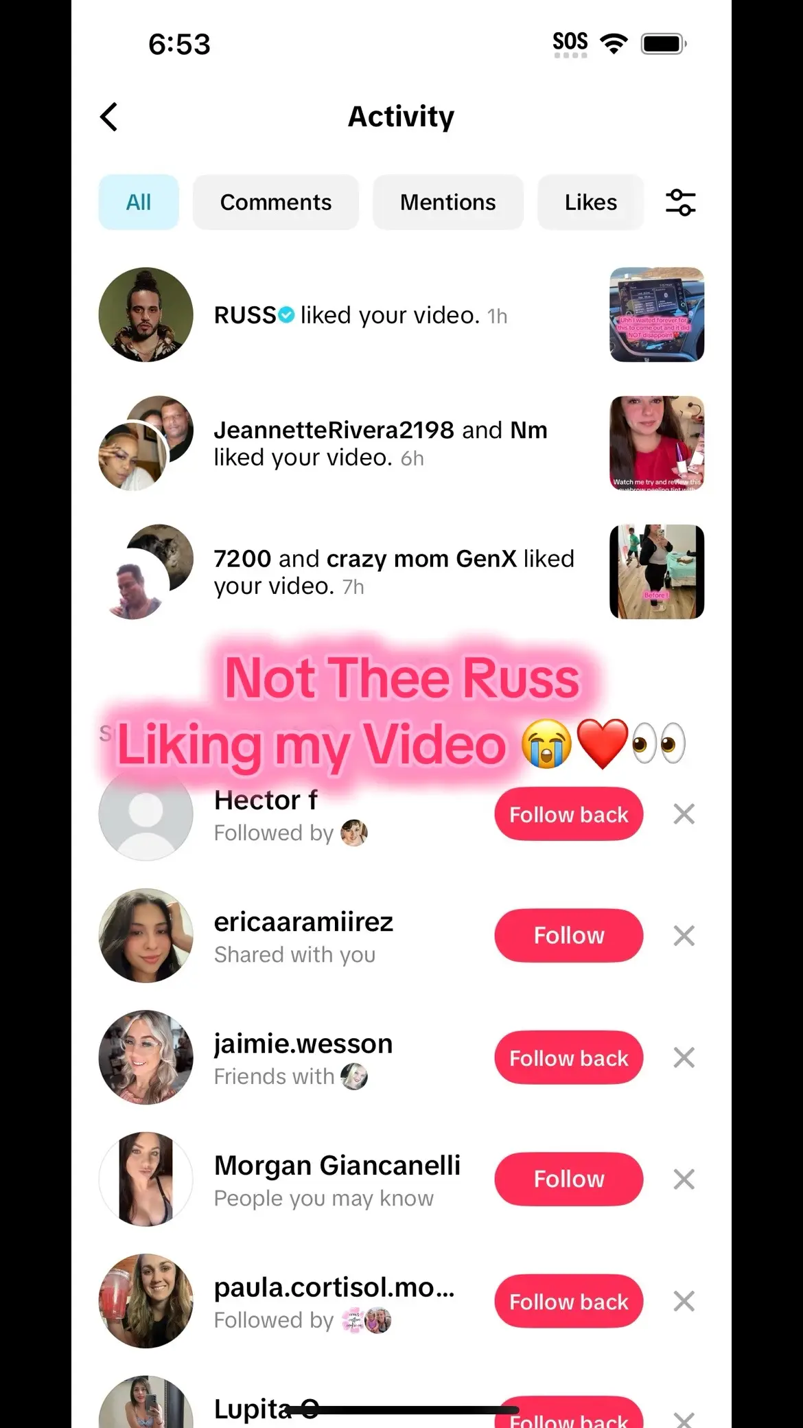I just woke up from a dream 😴 LOL Send your girl some tickets 👀😭 jk but fr  #russ #fyp @RUSS #hospicenurse 