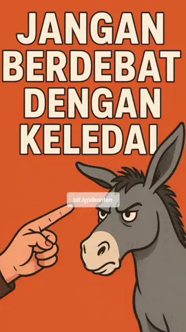 Jangan berdebat dengan keledai #keledai  #kisahinspirasi #aikonten 