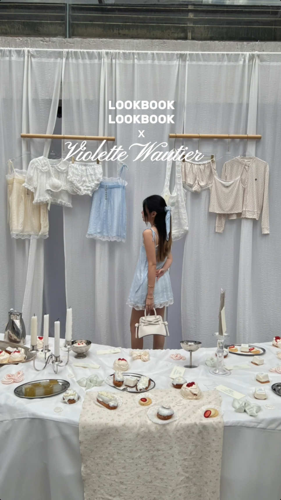 Lookbook x Violette Wautier 🩵🕊️ @lookbooklookbook #lookbooklookbookxvviolette  #lookbookthegirlnextdoor #outfitinspo #tiktokป้ายยา 
