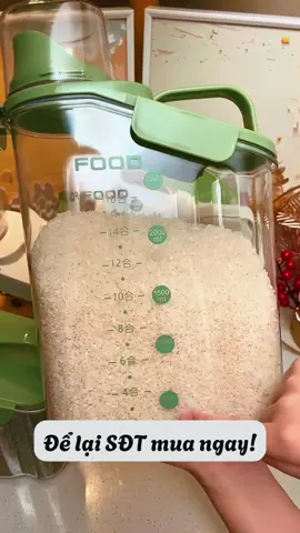 Hộp đựng đồ đa năng: đựng hạt, ngũ cốc, đựng nước sạch xả. Đựng thức ăn cho thú cưng. Với ba dung tích tùy chọn phù hợp cho mọi gia đình. Shop xả kho chỉ duy nhất ba ngày mua ngay tại link
