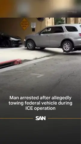 Video shows the moment a man allegedly towed a federal SUV during an ICE raid in downtown Los Angeles on August 15. Officials say 33-year-old Bobby Nunez was later arrested and charged with theft of government property, which carries a potential sentence of up to 10 years in federal prison. Stay ahead, stay informed. Follow SAN for unbiased, straight facts.