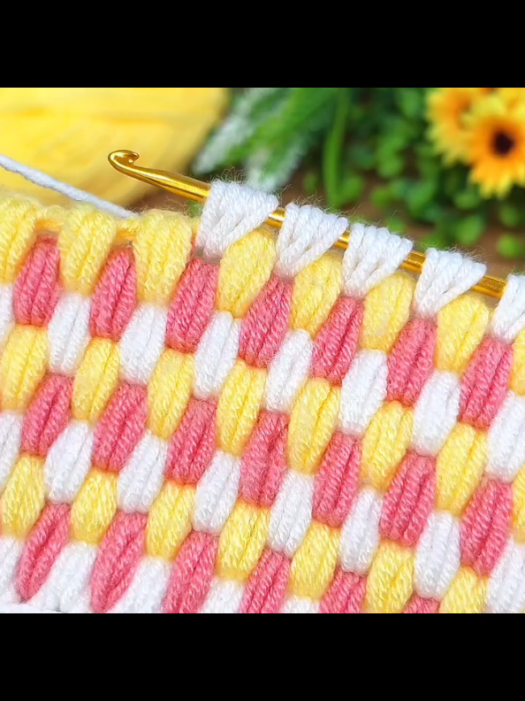 Wow!! Super easy tunisian crochet filled  baby blanket model online tutorial #crochet #tunisian #knitting #craft #knit 
