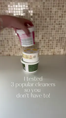 Linked in my bio under AMAZON STOREFRONT 🔗🔗 Which cleaner really works? 🧽✨ I put 3 popular cleaners to the test on a pretty tough mess.  No more wasting money on products that don’t deliver! Watch to see which one actually gets the job done 👏 . . . #CleanTok #KitchenCleaning #CleaningTips #HomeHacks #DeepClean          