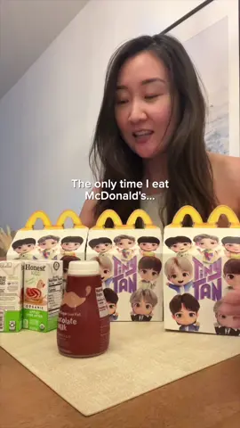 Husband: There are 7 BTS husbands but I only got 3 😆💜 #bts #tinytan #btsarmy #btsmeal #mcdonalds 