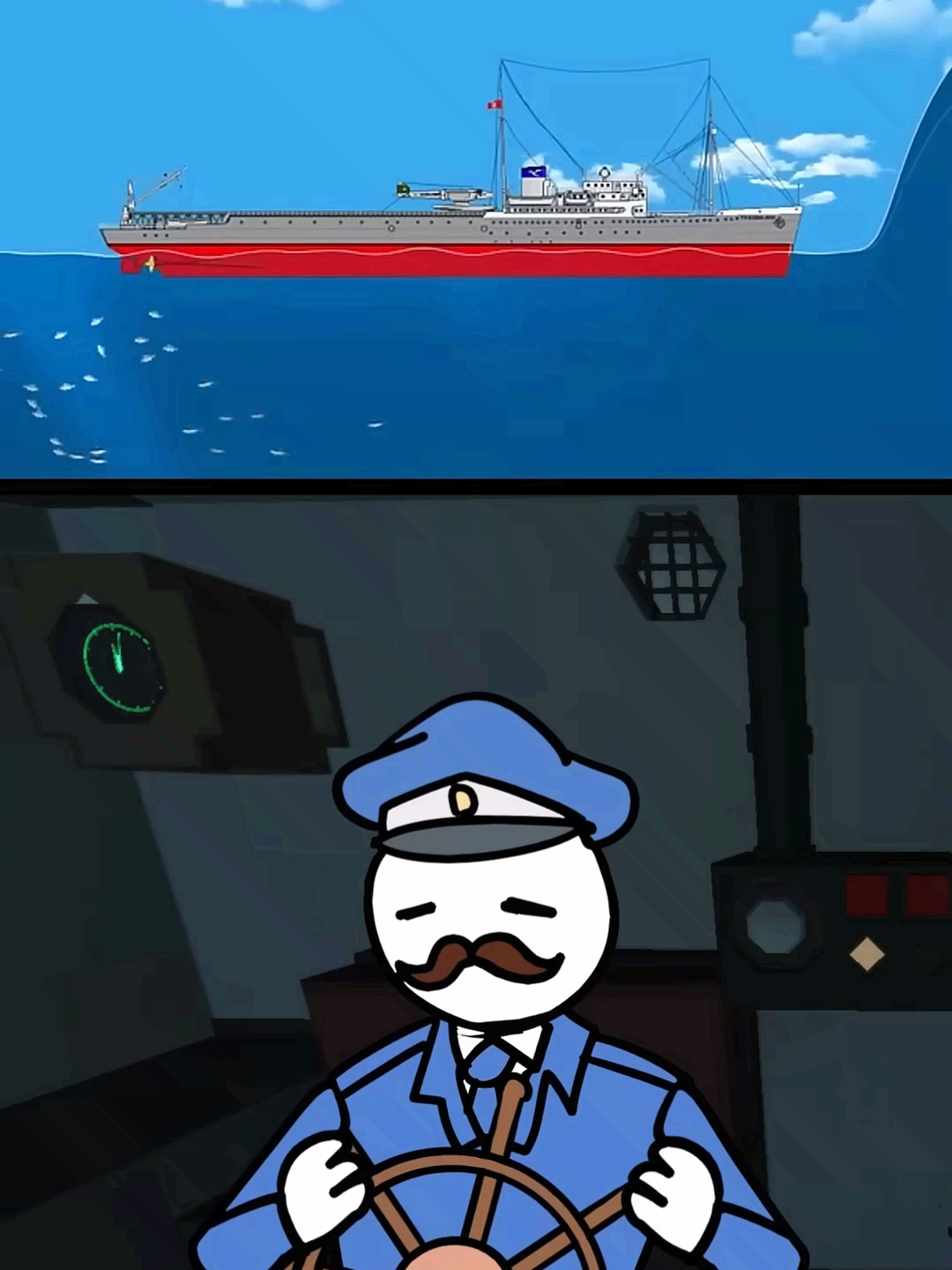What Happens Inside a Ship During a Tsunami (5) #floatingsandbox#foryou #ShipsvsTsunami #Sandbox