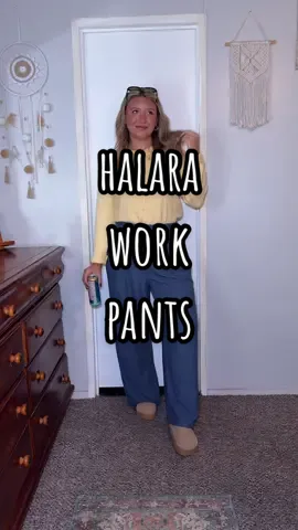 Living in these pants until further notice 🤌🏼 #halara #halaratiktokshop #workpants #workclothes #workoutfit 