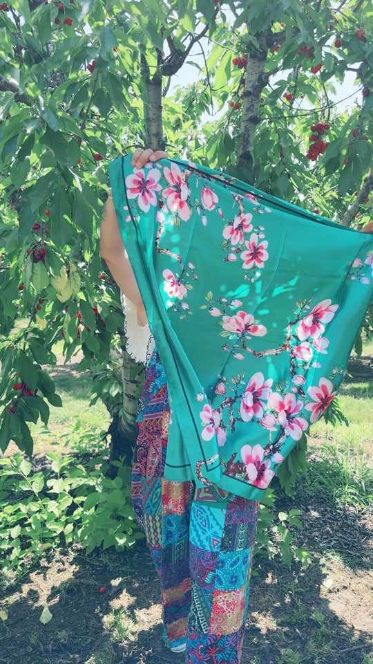 Yetuab Silk Like Head Scarf for Women, Silk Hair Wrap for Sleeping, Women's Scarves & Wraps, 35in x 35in Bandanas for Women #Zheluan Store #fyp #tiktokshop @huy luan store 