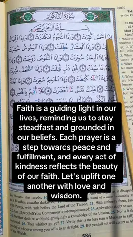 Faith is a guiding light in our lives, reminding us to stay steadfast and grounded in our beliefs. Each prayer is a step towards peace and fulfillment, and every act of kindness reflects the beauty of our faith. Let's uplift one another with love and wisdom.#islamic_media #foryou #fyp 