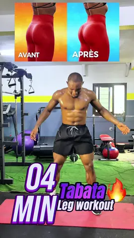 04 minutes tabata  « LEG WORKOUT » Enregistre et essaye ça pour ce soir ou demain matin ! Bienvenue à toi et n’oublie pas de t’abonner! 🫡 BON ENTRAÎNEMENT 🫵✅💪#creatorsearchinsights  #legworkout, #fitnessmotivation, #homeworkout, #fitspiration,  @faniiiiii27💚🤍❤️ @MyNutriGlow @Binette 5/5 @Princess @San_drynfit @Fit Body Rosa 🇦🇴 @fish industry 