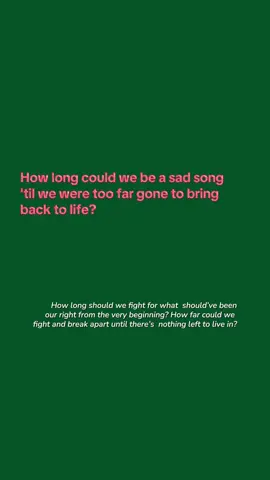It’s even more heartbreaking, relating this song to our own country.