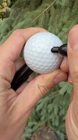 Golf ball stamp #happygilmore #golfing #golfingwiththeboys #golfball #golfballstamp 