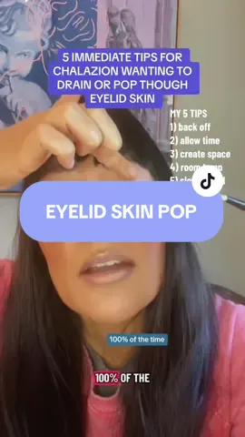 Hot compress tips with focused eye roll 👀