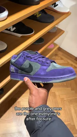 Supreme x Nike SB Dunks In store and in hand 😮‍💨 This Purple and grey pair is incredible 🙂‍↕️….Good Luck #supreme #nike #sbdunk #sneakerhead #fashiontiktok 