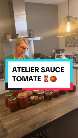 atelier en famille 🥫🍅 #tomate #FoodTok #miammiam #sauce #manger 