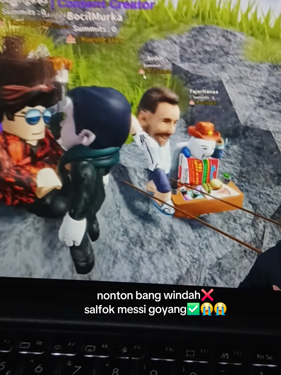 GUNUNG CING NGAKAK BANGET TIAP JALAN PLISS😭😭😭 #windahlive #windahbasudara #gunungcing  #windah #roblox 