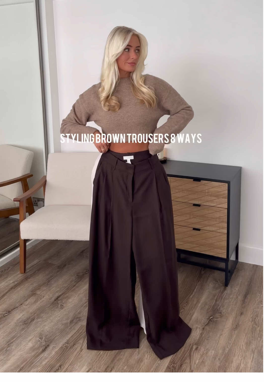 Hm brown trousers 8 ways #hm #hmhaul #autumntrousers #trousersoutfit #zara 