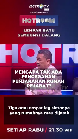 Muncul banyak pertanyaan publik, mengapa sebenarnya tak ada penjagaan khusus ketika informasi di media sosial ramai untuk menjarah rumah pejabat?  Saksikan #HotroomMetroTV episode 