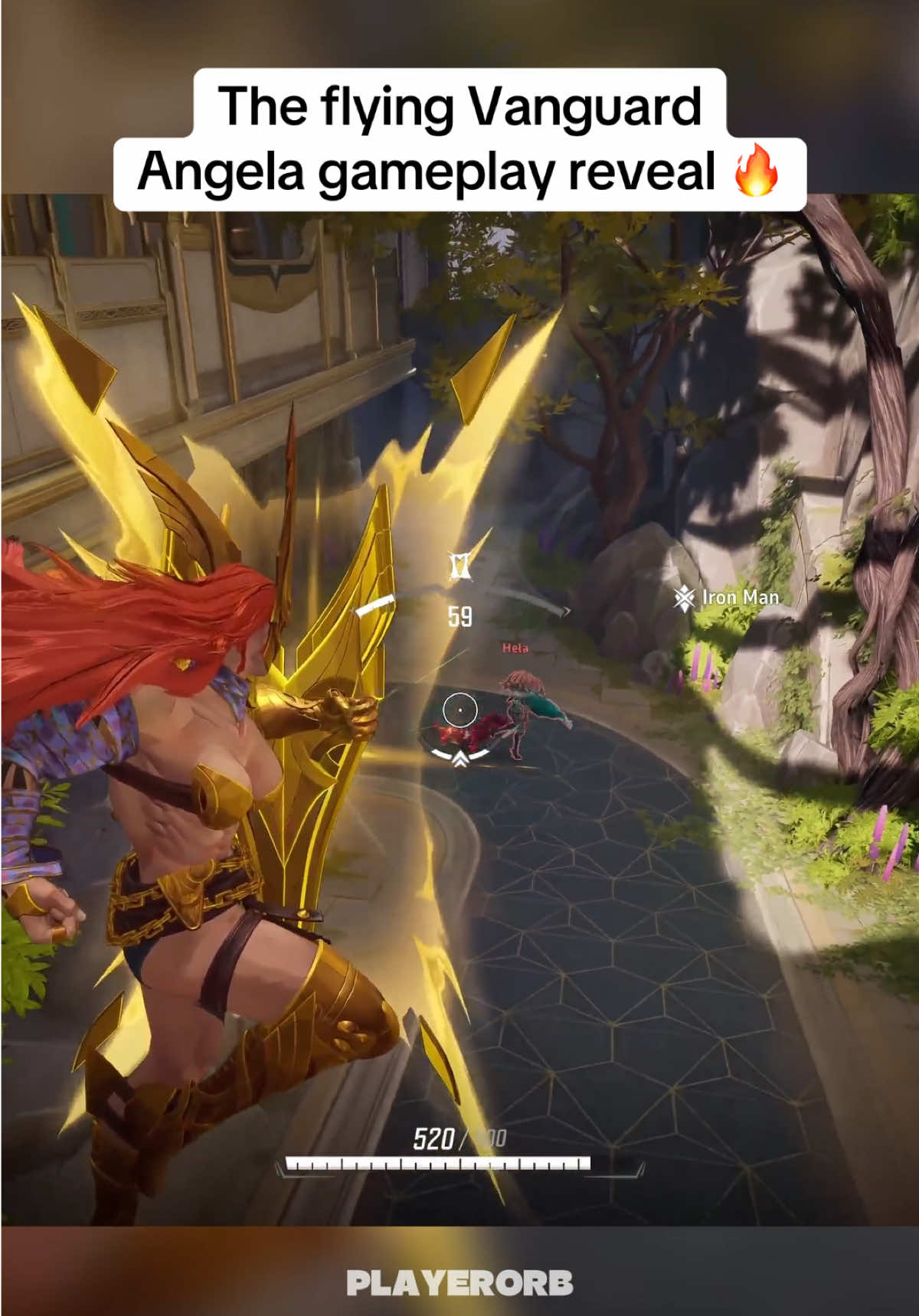 First in game look at Angela new Vanguard kit! 🔥#MarvelRivals #marvelgames #TheAbyssAwakens #GamingOnTikTok #fyp 