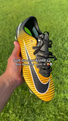 Soft ground 🌱 ASMR 🎧 in Nike Mercurial Vapor 11 🥵⚽️ #Soccer #football #cleats #footballboots #soccertraining   