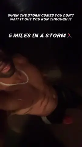 When a storm comes you don’t wait it out. You run through it 🏃🏾‍♂️😤⚡️  #fyp #wealth #health #Running #motivation 