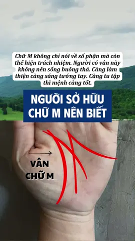 Người sở hữu chữ M nên biết #coutxemtay