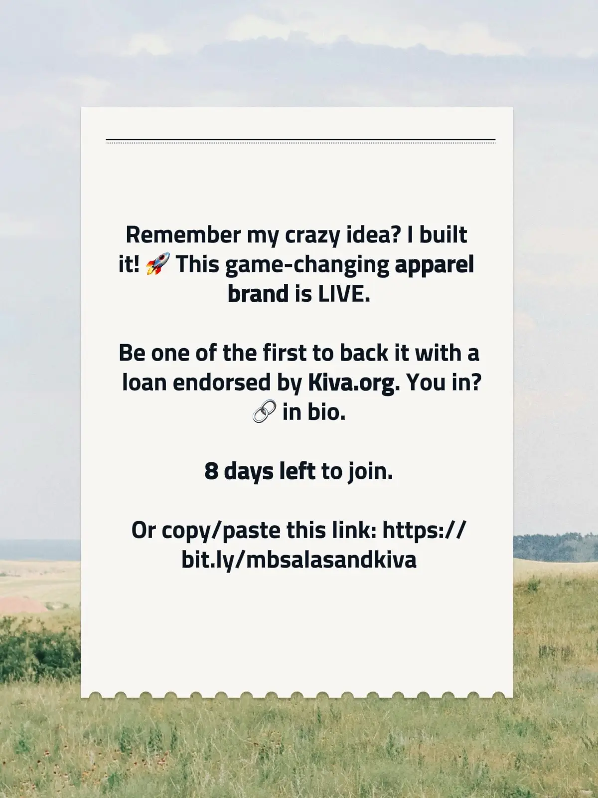 THIS is how we change the game in 🗽 But we can't do it alone. As little as $25 supports this brand #new #apparel brand. #crowdfunding #supportsmallbusiness #EcoFriendly 