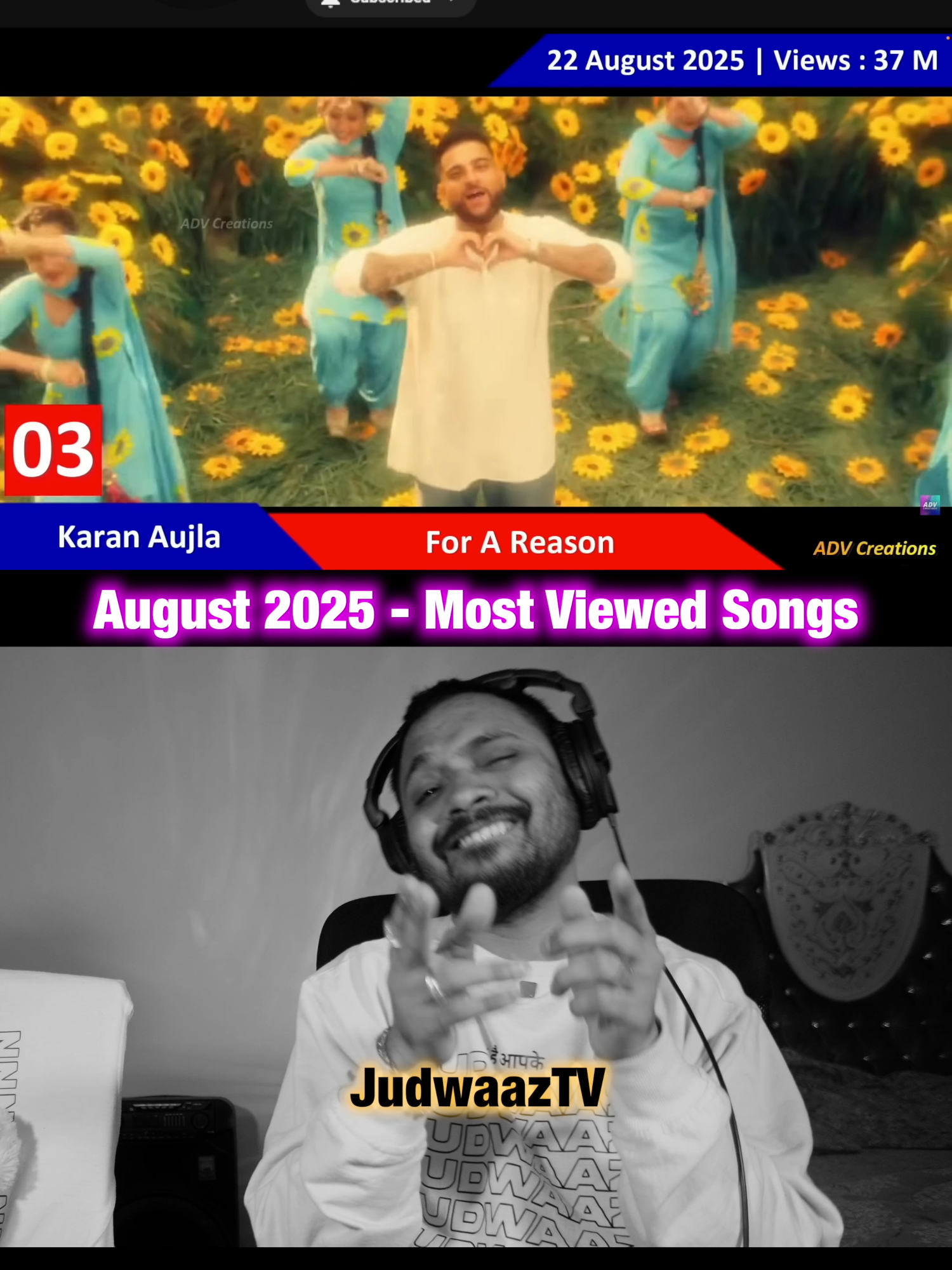 August 2025 - Most Viewed Songs I Judwaaz