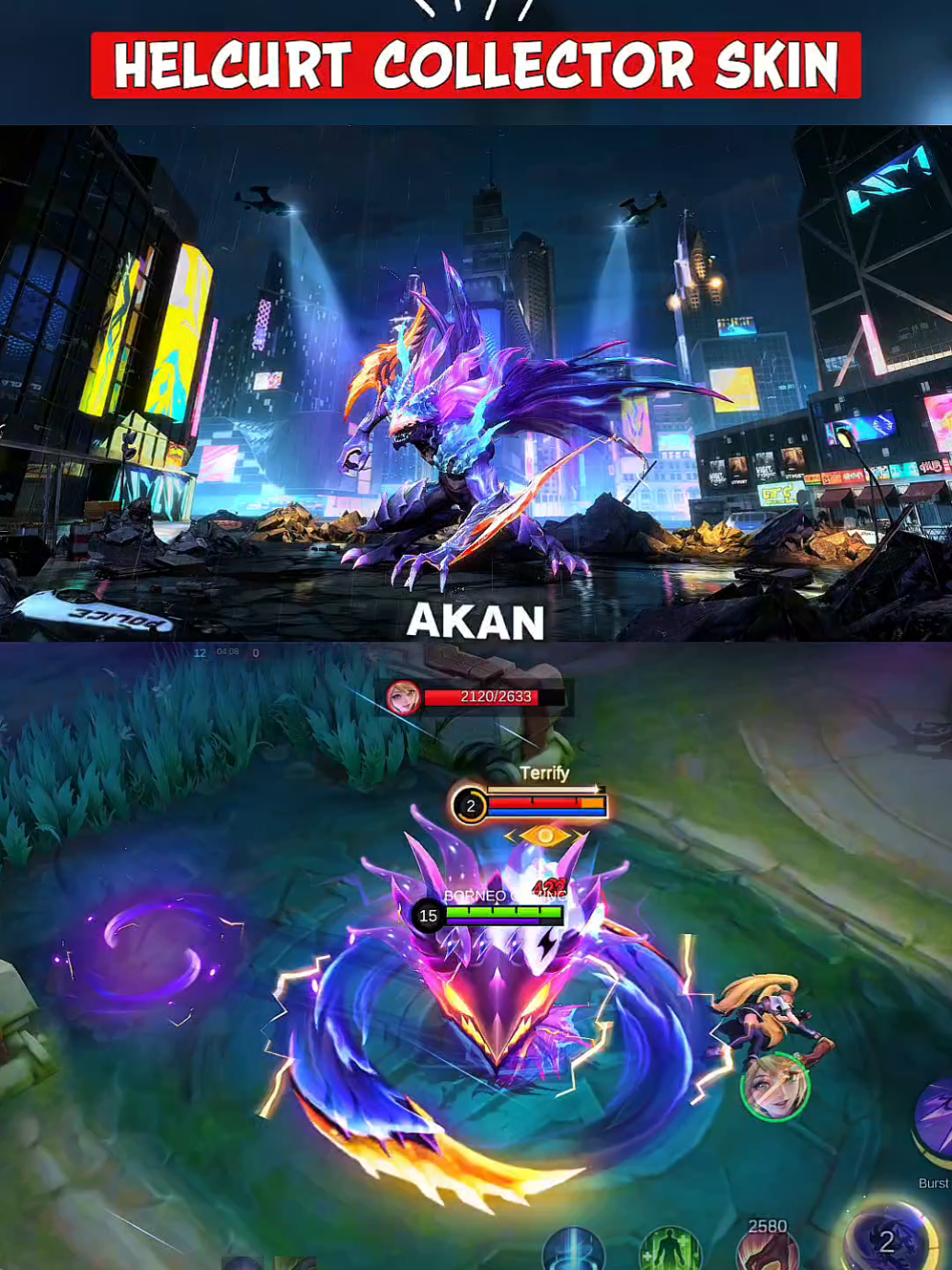 Helcurt Collector skin skill effect #MLBBNEXT2025 #SeasonsEndGiveaway 
