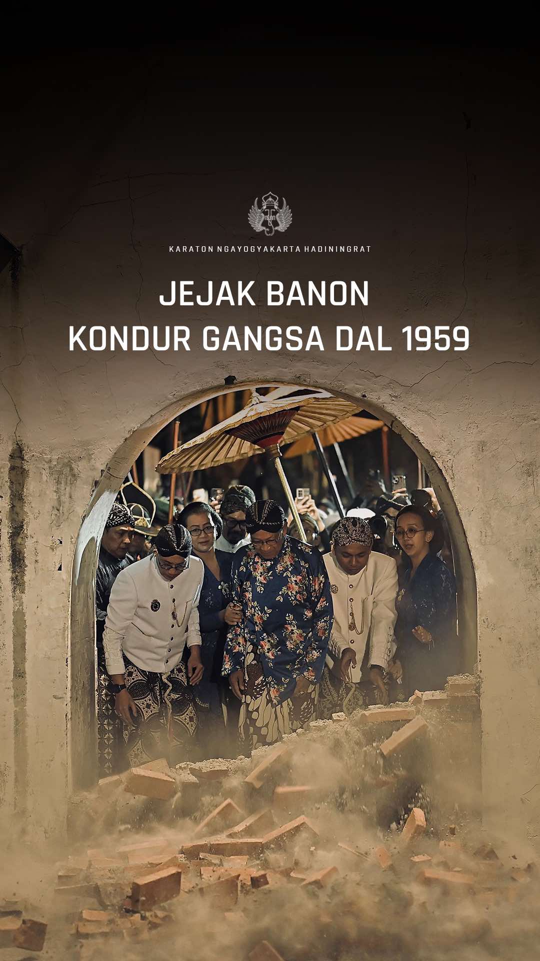 Prosesi Jejak Banon Kondur Gangsa Hajad Dalem Garebeg Mulud Dal 1959 #KratonJogja #KondurGangsa 