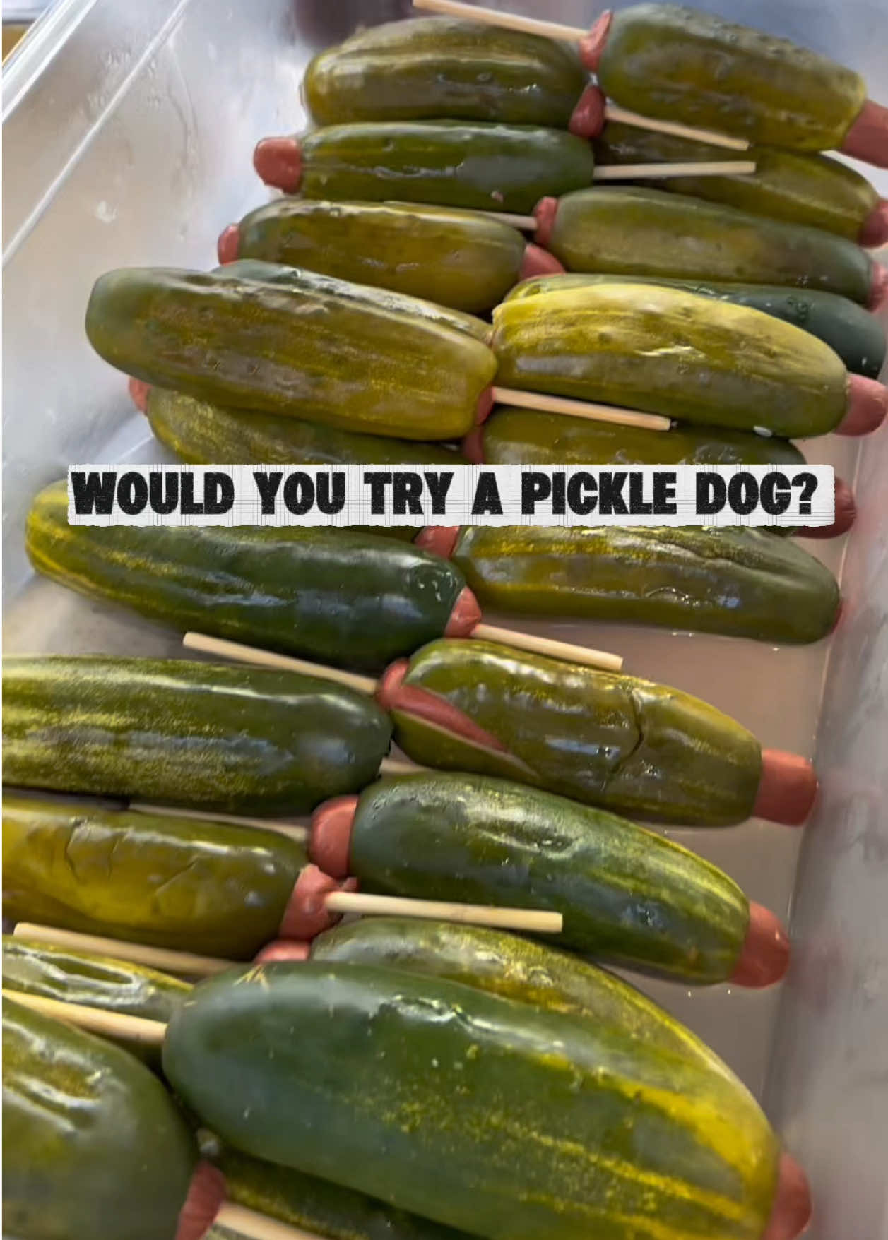 Would you try this? The Pickle Dog is available at our CA and FL Blue Ribbon Corn Dogs locations  #corndog #corndogs #pickle #yum #pickledog 