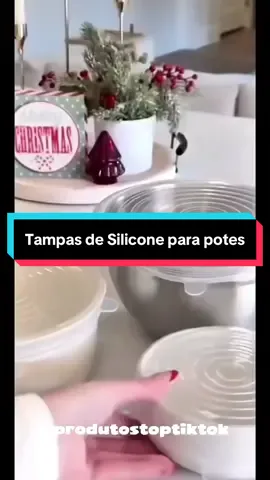 Com o kit de tampas elásticas de silicone, você conserva seus alimentos fresquinhos por muito mais tempo, evita cheiros na geladeira e organiza sua cozinha com praticidade.#tiktokbrasil #cozinha #dicas_utilidades #tampasdesilicone #casa 