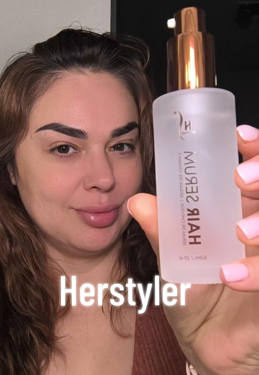 Argan Oil Hair Serum by @herstyler.haircare  #herstylerhairserum #hairtok #hairproduct #arganoil  #lexielovestoshop 