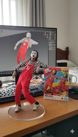 Bisa gerak juga  #gemini #miniature #actionfigures #ai #fyp 