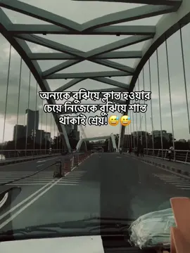 অন্যকে বুঝিয়ে ক্লান্ত হওয়ার  চেয়ে নিজেকে বুঝিয়ে শান্ত  থাকাই শ্রেয়!😅😅 #viral #foryoupage #sadstory #sad  @TikTok @#foryou 