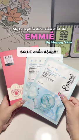 Mặt nạ phôi dừa siêu hot hít nhà Emmié by Happy Skin #matnaphoidua #matnaemmie #emmiebyhappyskin #matnasinhhoc #skincare 